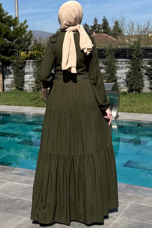 Jale Elbise Haki - 9