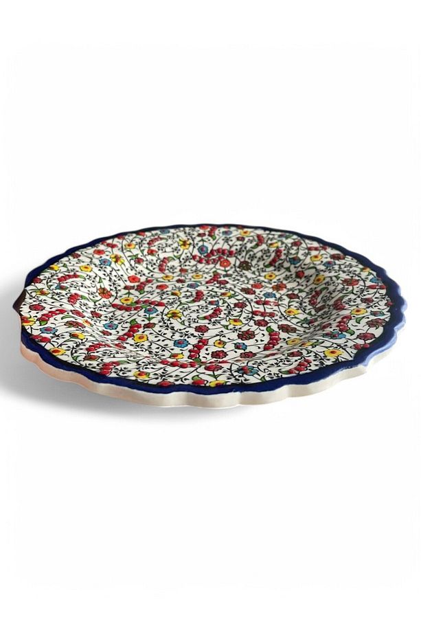 Çini Dekoratif Tabak, Duvar, Masa Süsü, Hediyelik El Yapımı (HANDMADE) Küçük Boy Tabak 18- 20 Cm - 4