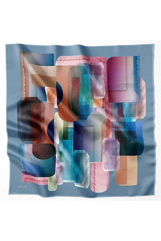 Eșarfă de mătase - 8628D-07 - Tivil - 1