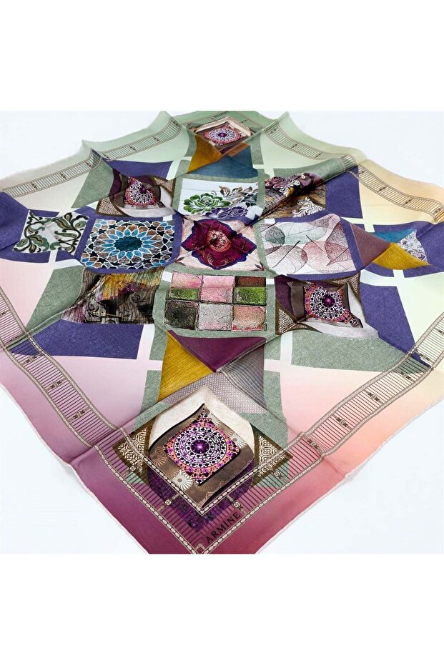 İpek Eşarp - 8312D 86 - Tivil - 1