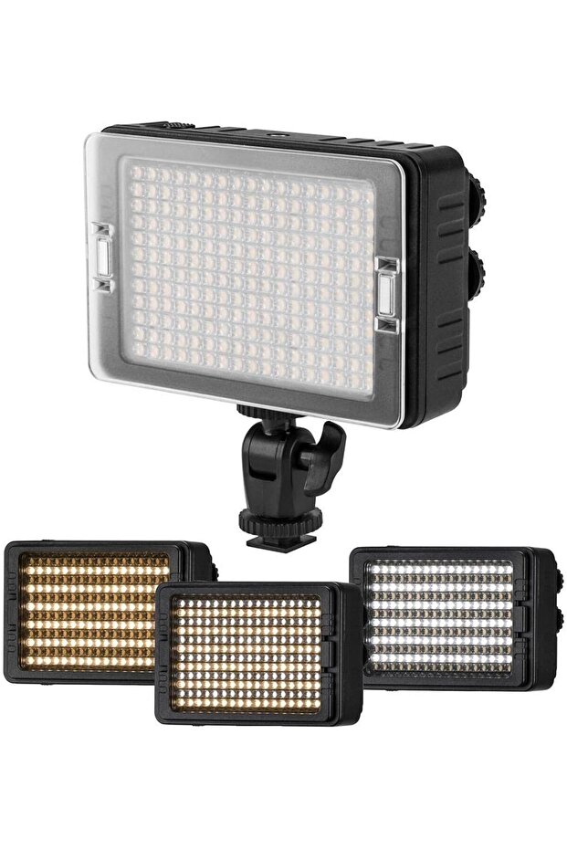 ضوء LED ثنائي اللون من سلسلة Phantom CLAR 204 على الكاميرا