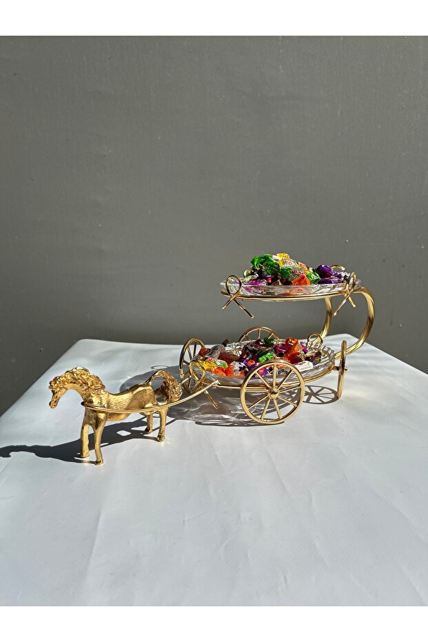 Atlı iki katlı sunumluk-şekerlik - 3