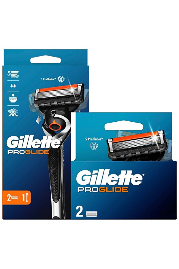 شفرة بديلة من Fusion 5 Proglide مكونة من قطعتين لآلة Proglide Flexball مع شفرتين احتياطيتين