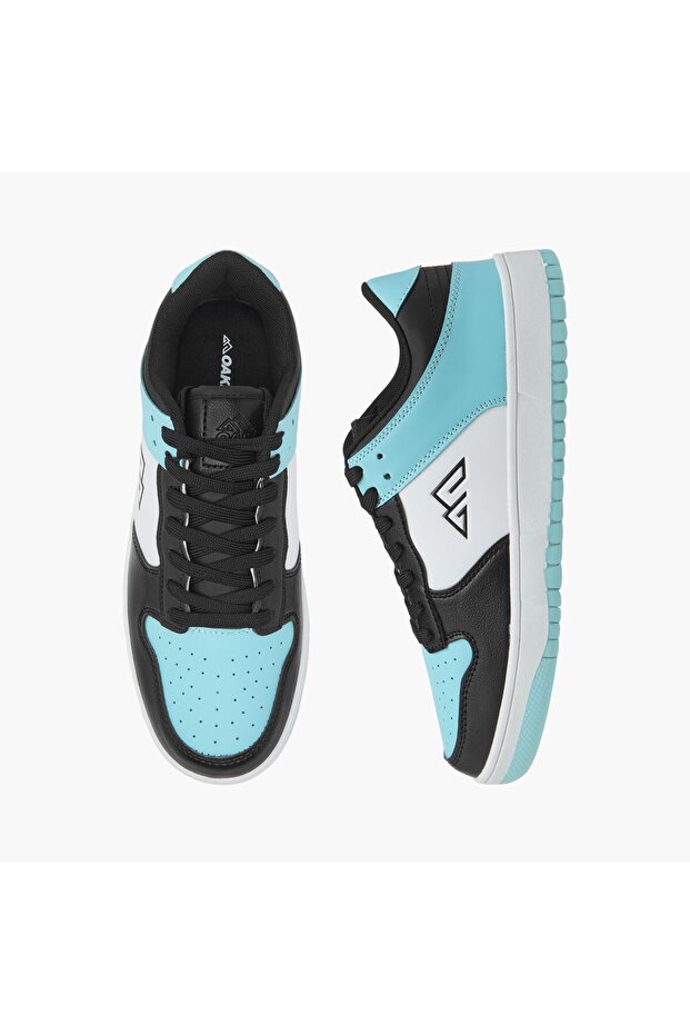 Panelled Lace-Up Sneakers
