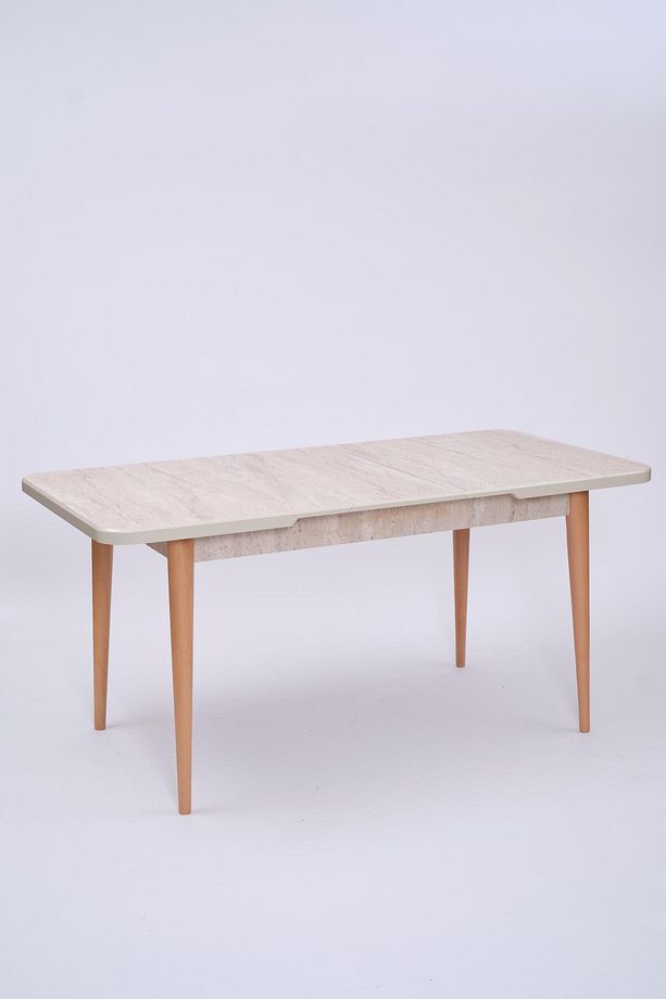 Norte Traverten Boyalı Mdf Mutfak Masa Takımı 80x130 - 7
