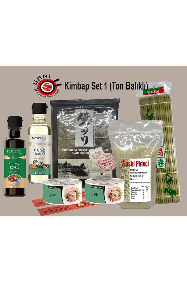 Sushi Set Kimbap Set Ton Balıklı. / Suşi Seti. - 1