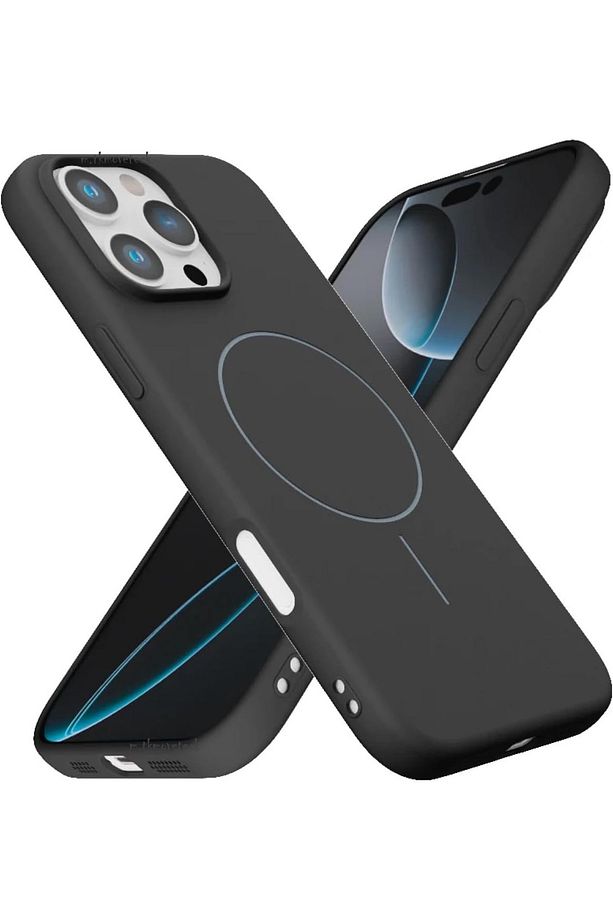 iPhone 16 Pro Max Kılıf Mat Magsafe Şarj Özellikli Hassas Butonlu Lansman Yumuşak Kenar Renkli Kapak - 1