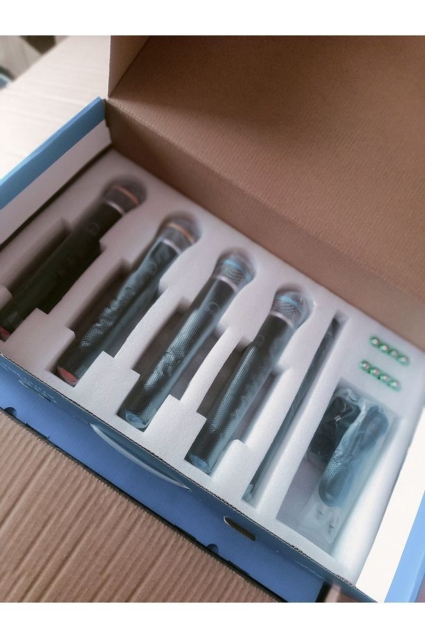 UFF-4E 4 LÜ EL UHF TELSİZ MİKROFON SETİ- 4 LÜ UHF SET - 2