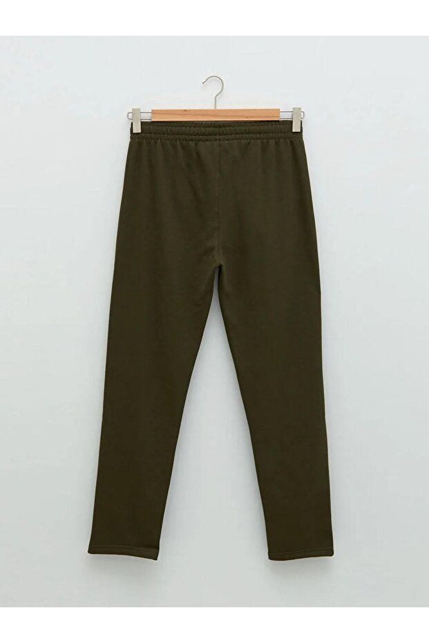 LCWAIKIKI Basic Haki Standart Kalıp Erkek Kalın Eşofman Altı - 7