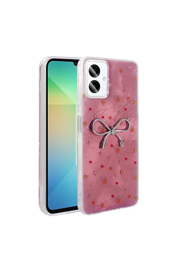 Case Compatible with Galaxy A06 Cell Phone, Camera Protected Figured Ponti Silicone Cover