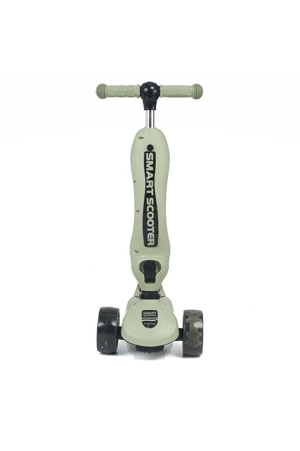 Smart Oturaklı Çocuk Scooter 3 Tekerlekli Led Işıklı Scooter Yükseklik Ayarlı 1-5 Yaş Yeşil - 7