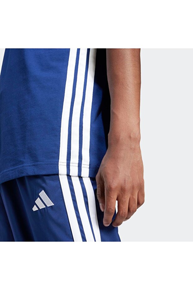 Essentials 3-Stripes Single Jersey Tişört - 6
