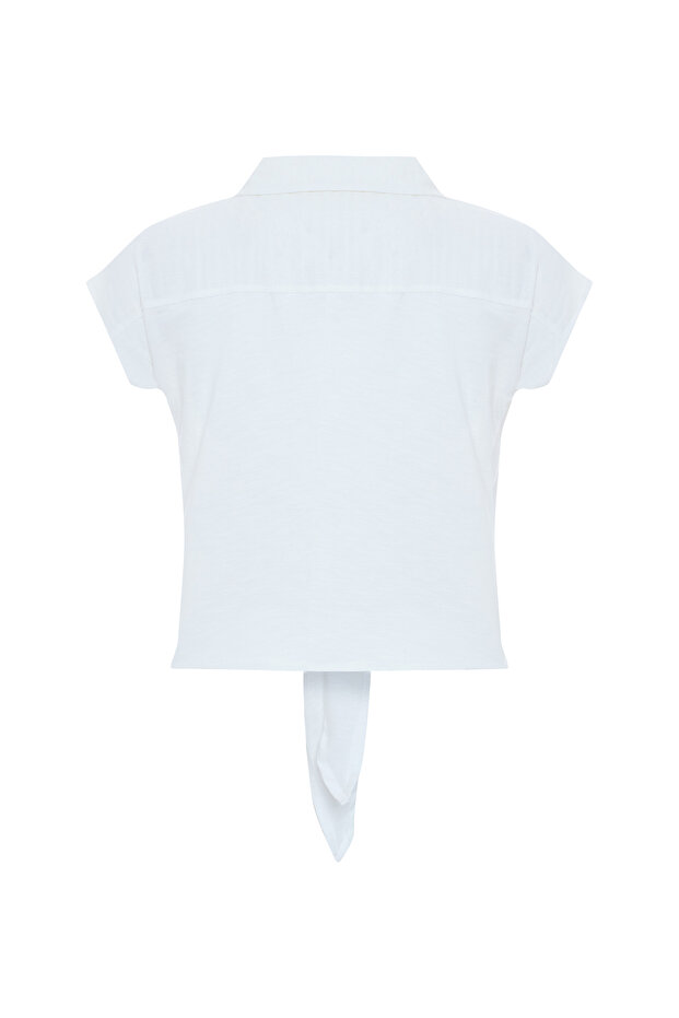 BAĞLAMALI CROP BLUZ - 6