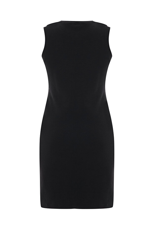 Kolsuz Mini Elbise - 4