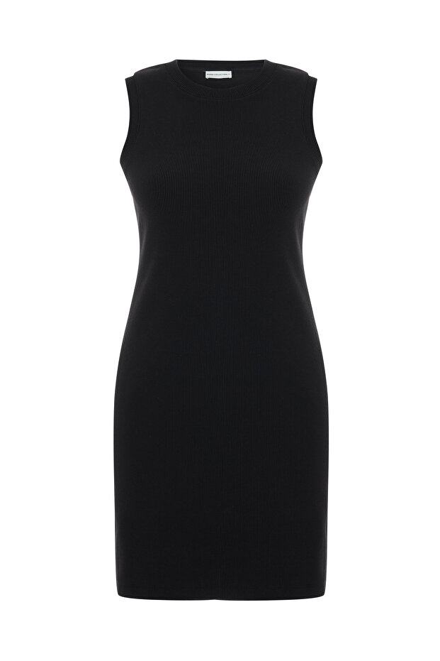 Kolsuz Mini Elbise - 1