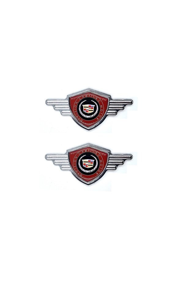 Sticker Emblem: Cadillac Burgundy Color Design