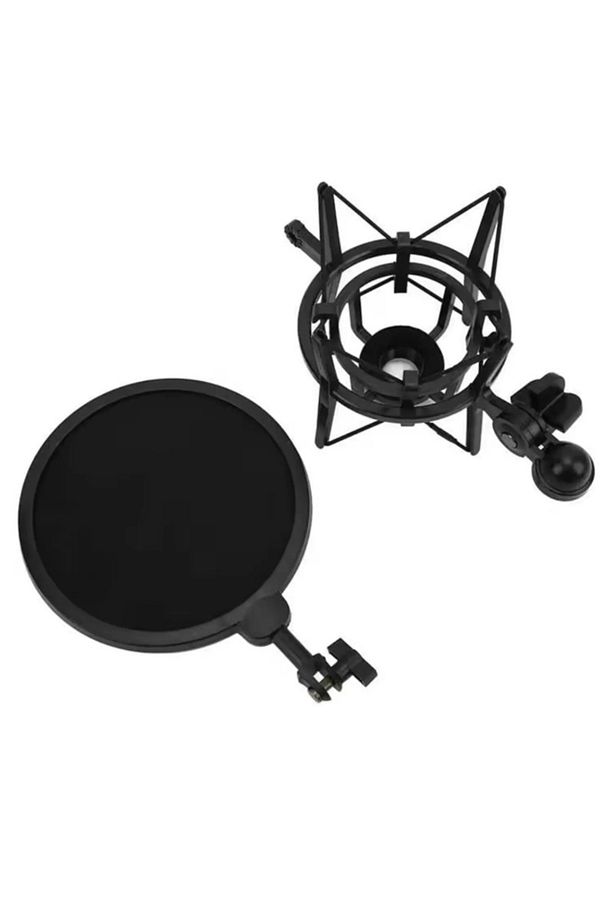 SH101 Mikrofon Tutucu Shock Mount ve Pop Filter - 2