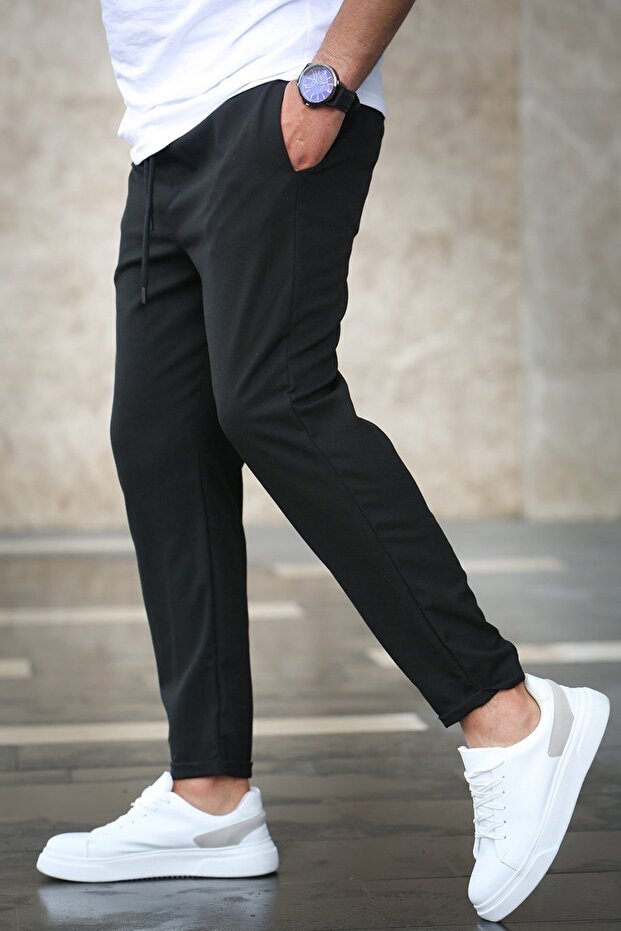 Schwarze Basic-Herrenhose 4242 - 4