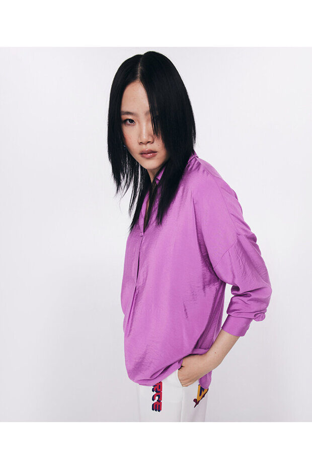 Simple Designed Flowing Blouse - 5