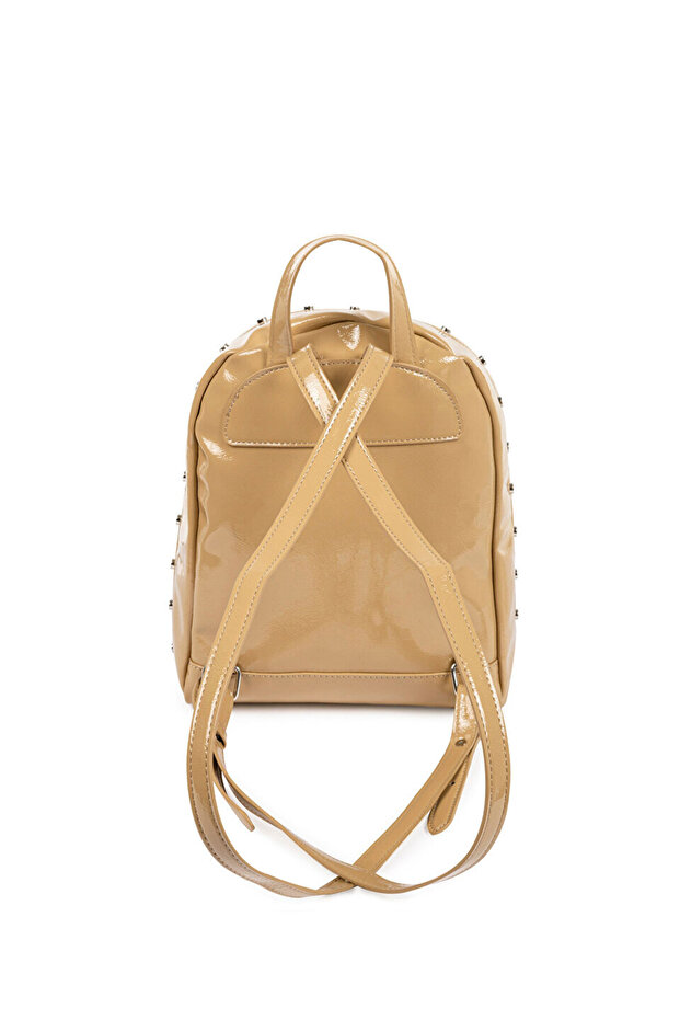 حقيبة ظهر ذات ملمس لامع - 5