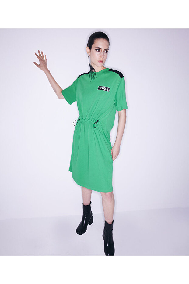 Combed Cotton Patch Dress - 5