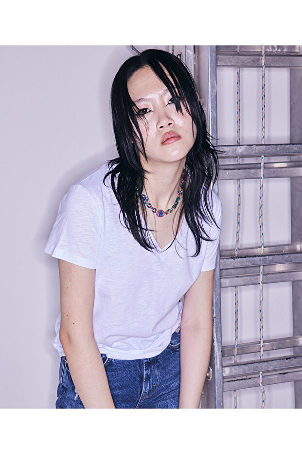 V-Neck Basic Tee - 2