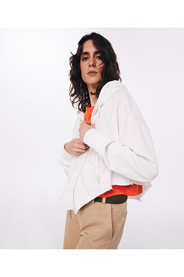 Sweatshirt - Raw Edge Detailed
