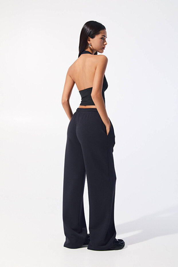 Sırt dekolteli halter yaka top - 4