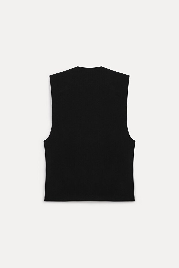 V yaka oversize bluz - 6