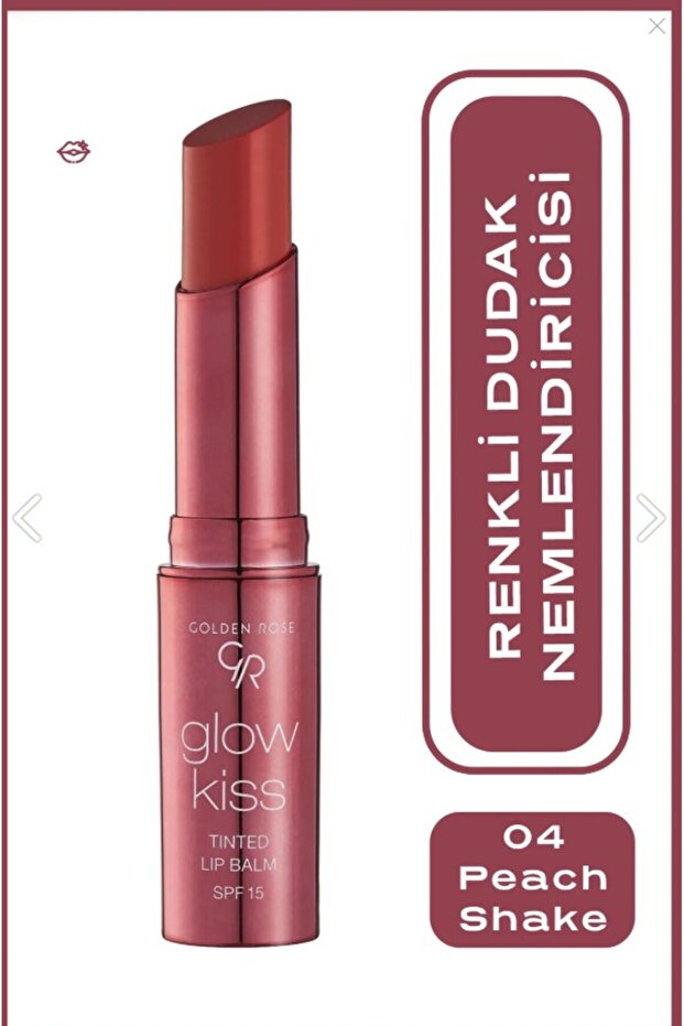 Glow Kiss Tinted Lip Balm No: 04 Peach Shake - Tinted Lip Moisturizer