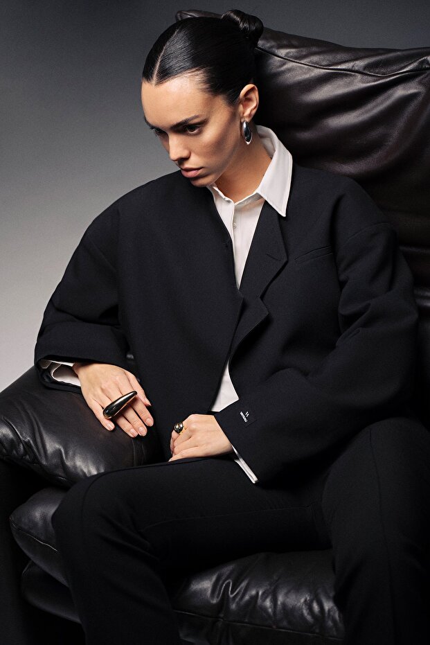 Oversize Crop Shirt - 5