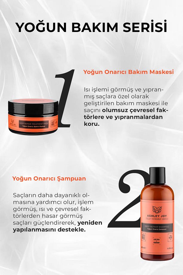 Yıpranmış Saçlara Özel Biberiye İçeren Yoğun Onarıcı Şampuan 400 ml - 2