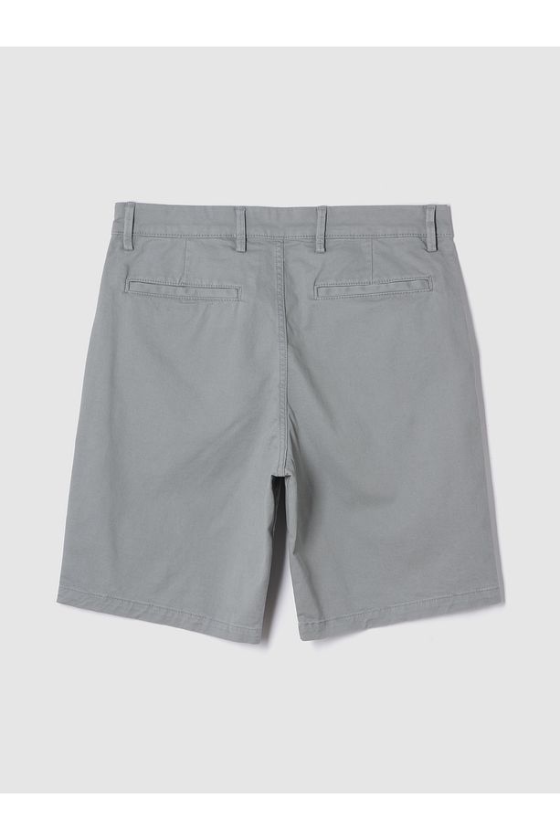 Erkek Gri Essential Khaki Şort - 3
