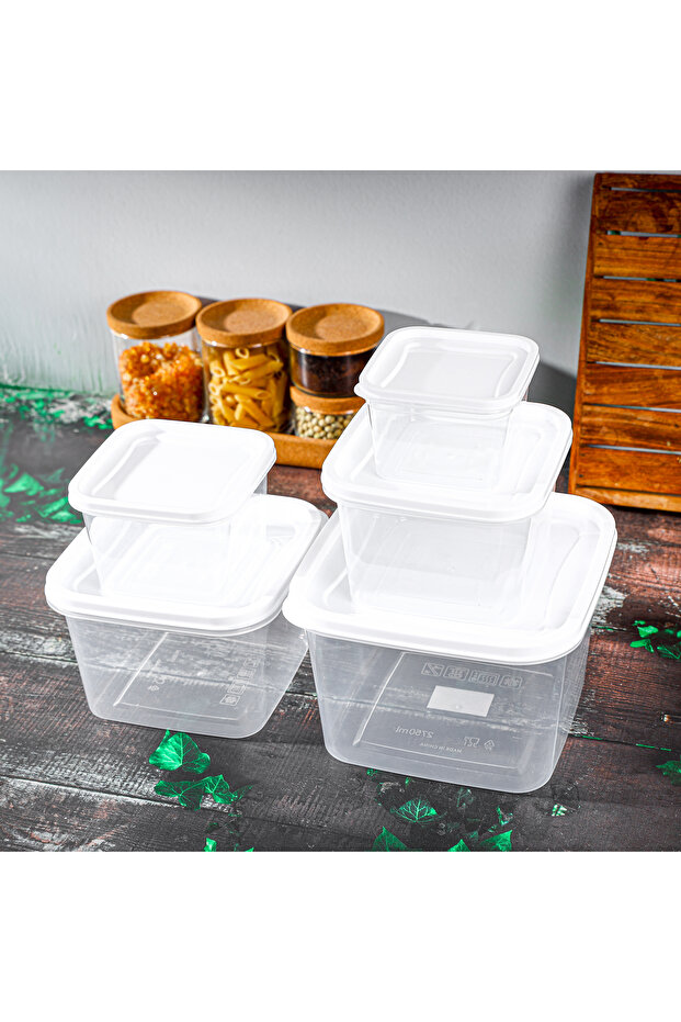 5 Containers, 360 ml, 620 ml, 1050 ml, 1700 ml, 2750 ml - 4