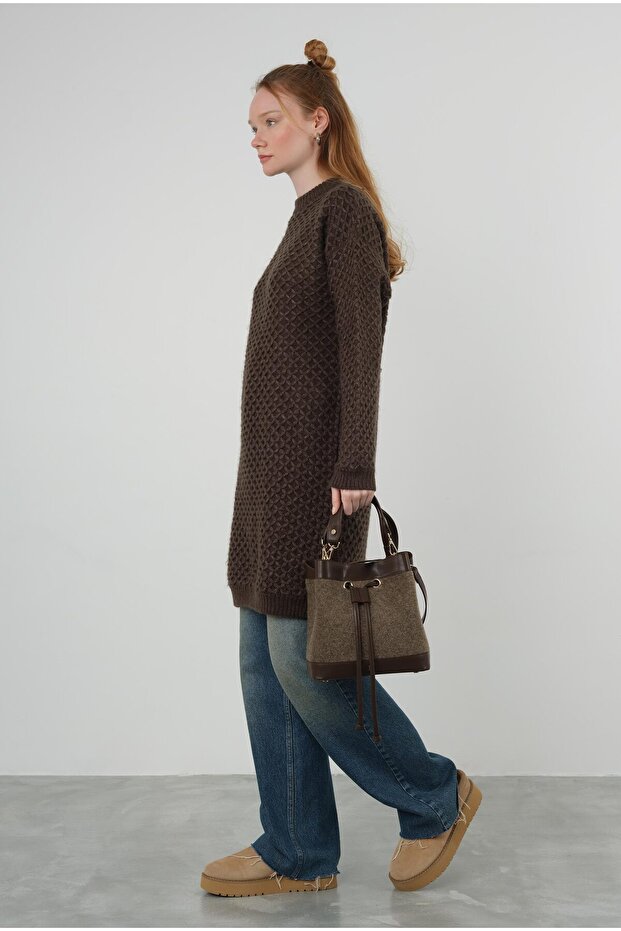 Spider Braided - Pullover and Long Bitter Brown - 2