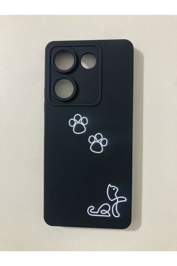 Tecno Camon 20 Cat Paw Printed Inside Velvet Silicone Phone Case (Compatible with Ck6N)