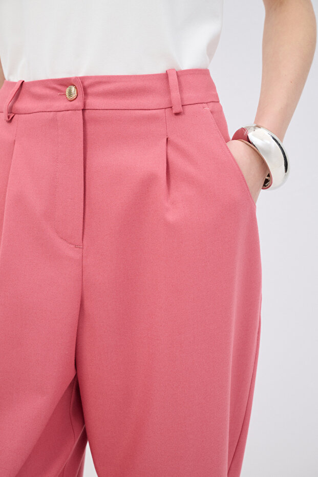 Düğmeli Pantolon - 5