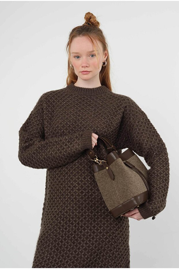 Spider Braided - Pullover and Long Bitter Brown - 4