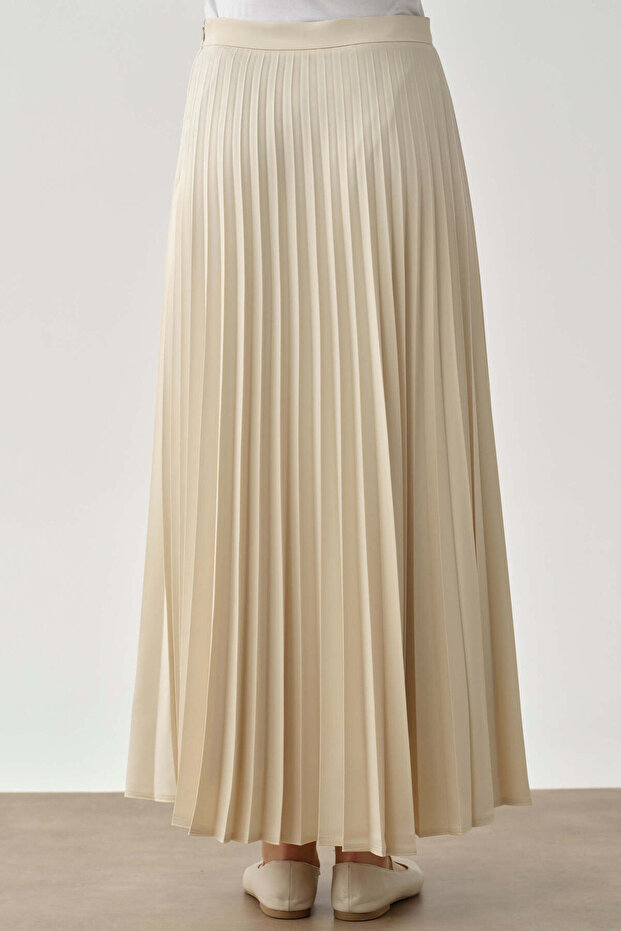 Plisoley Etek - Bej - 6