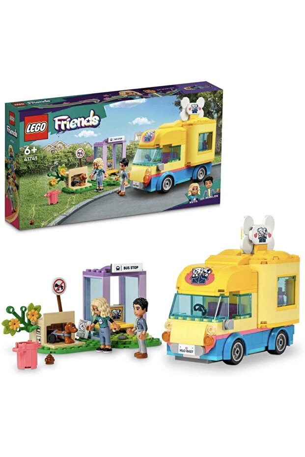Friends Dog Rescue Van 41741 - Toy Construction Set for Ages 6 and Up (300 Pieces)