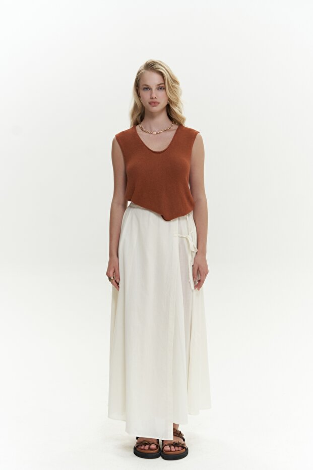 Peri Triko Kolsuz Kiremit Süveter - 1