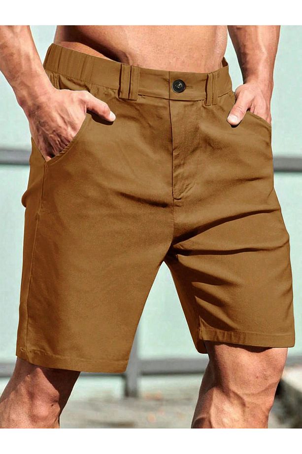 Erkek Regular Fit Chıno Şort - 1