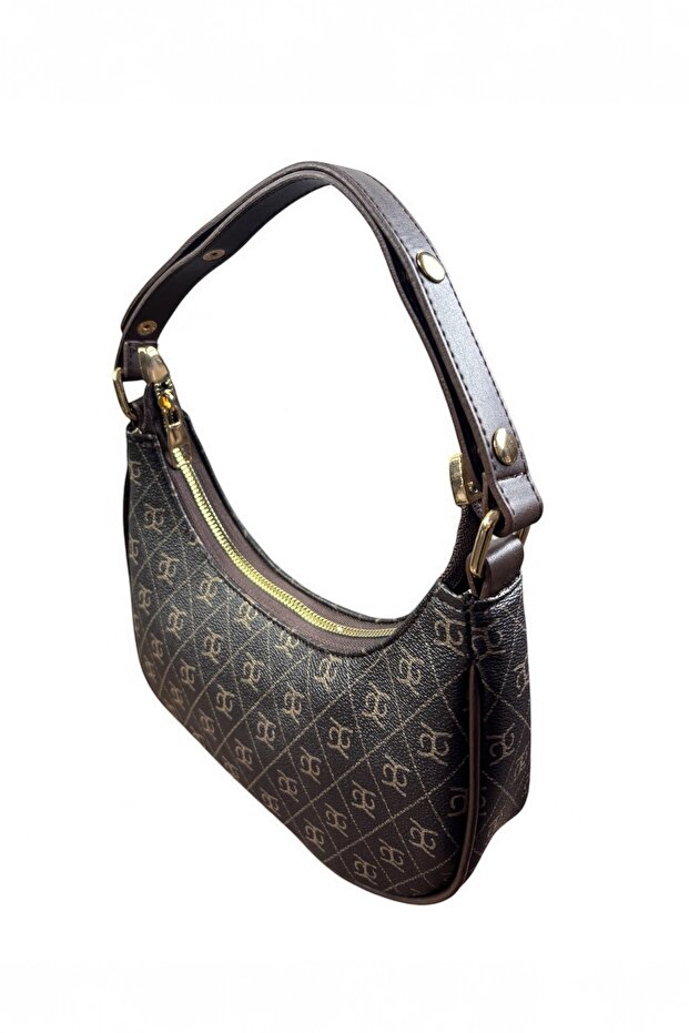 Celia Monogram Omuz Çantası - 3
