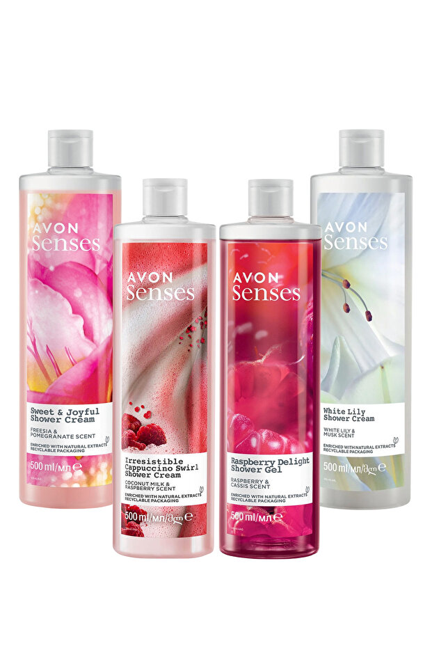 Avon Frezya Nar Zambak Frambuaz ve Böğürtlen Kokulu Duş Jeli Paketi