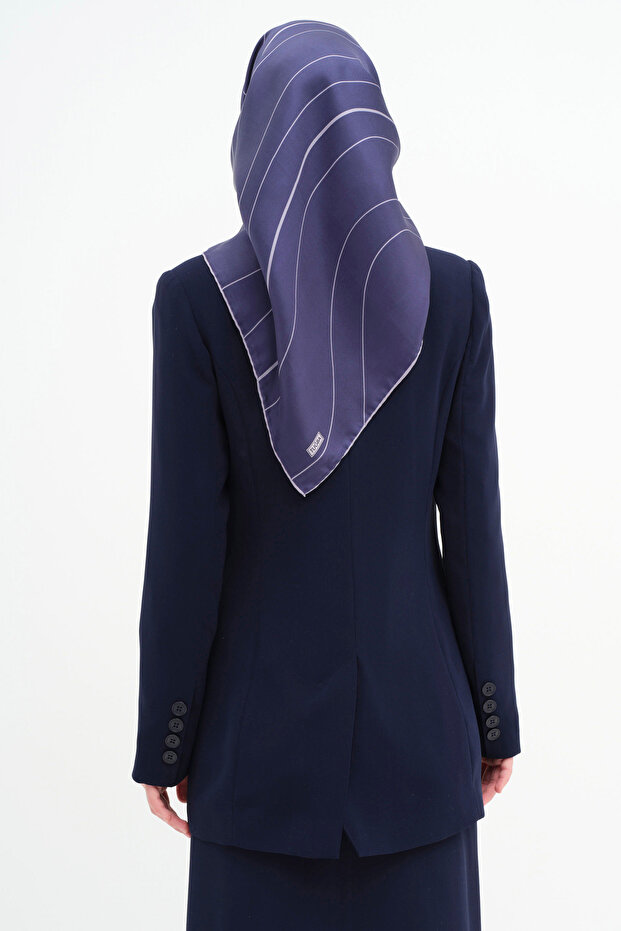 Kruvaze Basic Ceket - Lacivert - 5