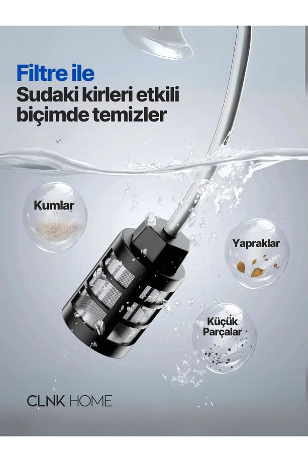 Turbo 1 Şarjlı 70 Bar Yüksek Basınçlı Oto Yıkama Makinesi Ve Sulama Tabancası - 5