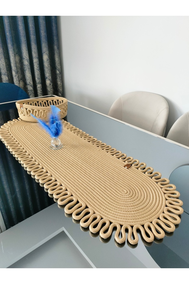 Jute, Basket Runner, American Service, Plate, Table Cloth, Coffee Table Cloth, Tricot Runner, Lux Presentation