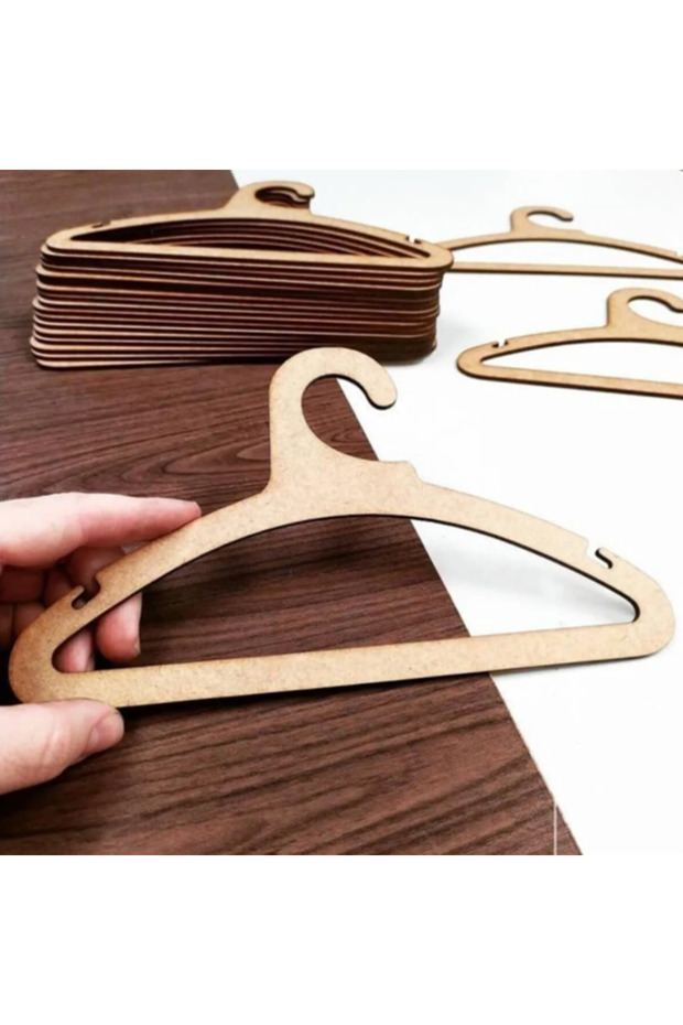 Children's Baby Clothes Hanger - Wooden 5-Piece 28cm X 15.5 cm