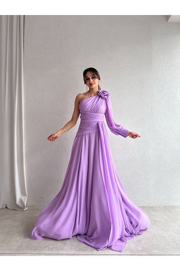 MALTHA Maxi Elbise 8967 - Lila - 3