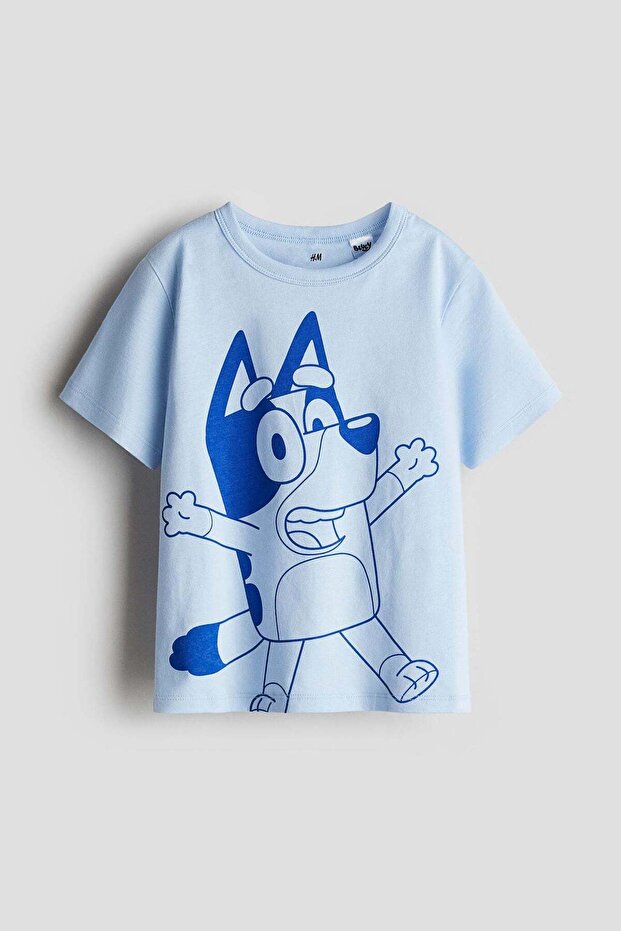 Printed cotton T-shirt